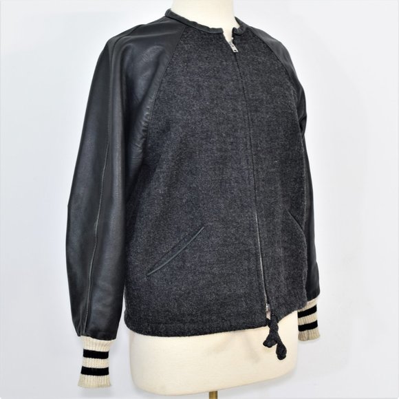 Isabel Marant Etoile Cypress Varsity Jacket Wool Leather Bomber Coat 36 M 6 - Picture 15 of 15